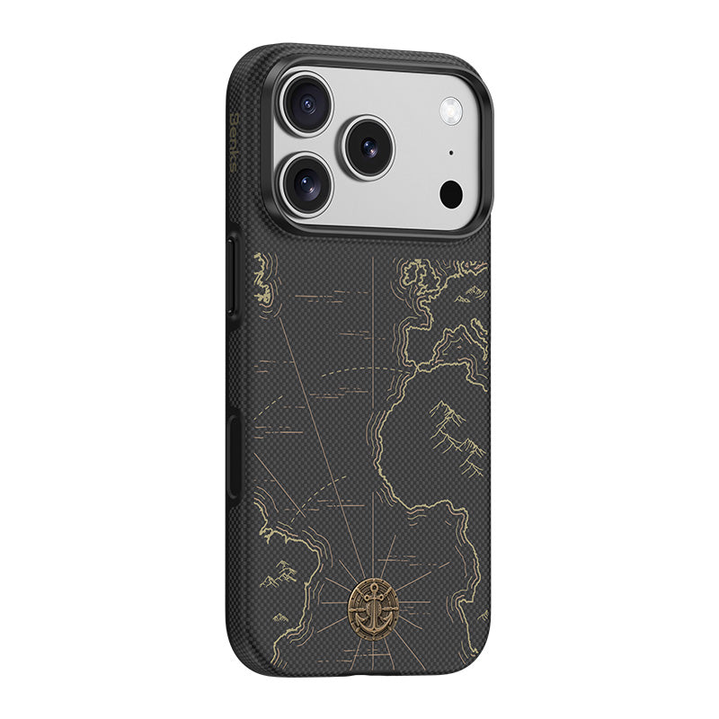 iPhone 17 Pro uyumlu Kılıf MagSafe Şarj Özellikli Benks ArmorEdge Air Navigator ArmorPro Kevlar Kapak