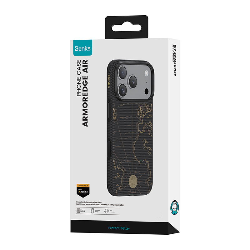 iPhone 17 Pro uyumlu Kılıf MagSafe Şarj Özellikli Benks ArmorEdge Air Navigator ArmorPro Kevlar Kapak