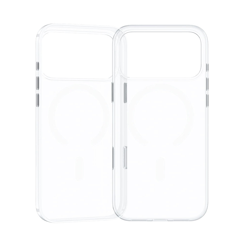 iPhone 17 Pro Kılıf M-safe Şarj Özellikli Benks Crystal Serisi Şeffaf Kapak Sararmayan Full PC