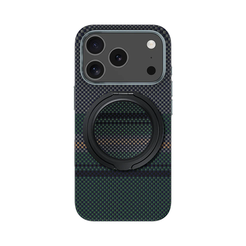 iPhone 17 Pro Kılıf M-safe Şarj Özellikli Karbon Fiber Tasarımlı Benks Aurora ArmorPro Kevlar Kapak