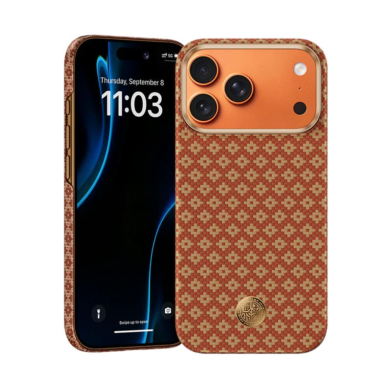 iPhone 17 Pro Max Kılıf M-Safe Şarj Özellikli Benks ArmorAir ArmorGrid Serisi Kevlar Kapak