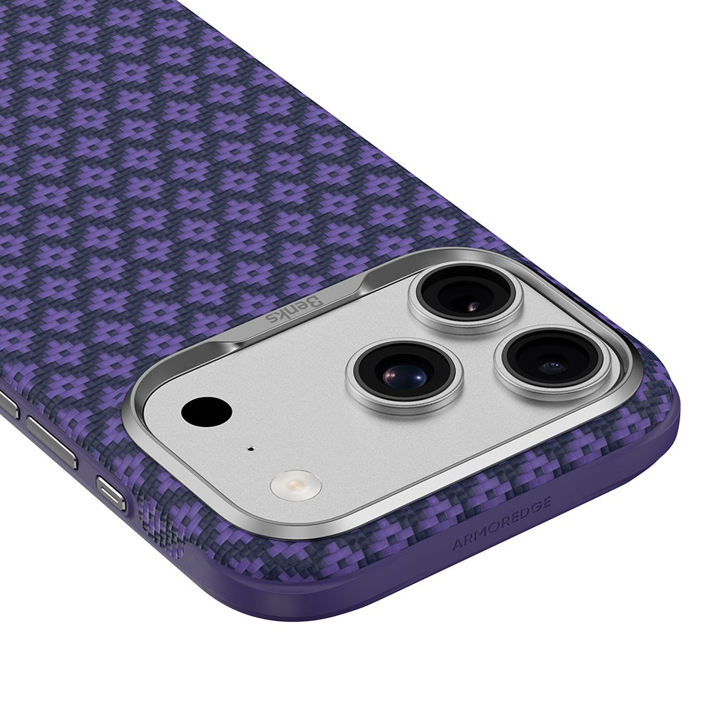 iPhone 17 Pro Max Kılıf M-Safe Şarj Özellikli Benks ArmorPro ArmorEdge X9 Serisi Kevlar Kapak