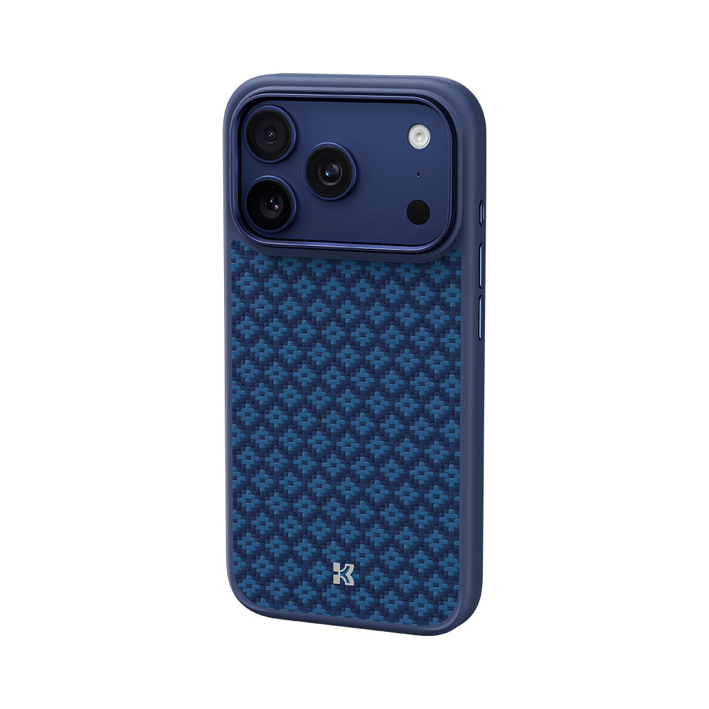 iPhone 17 Pro Max Kılıf M-Safe Şarj Özellikli Benks ArmorPro ArmorGrid Serisi Kevlar Kapak