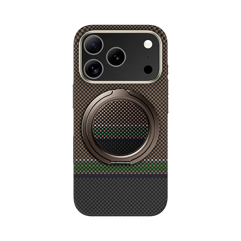 iPhone 17 Pro Max Kılıf M-safe Şarj Özellikli Karbon Fiber Tasarımlı Benks Prestige ArmorPro Kevlar Kapak