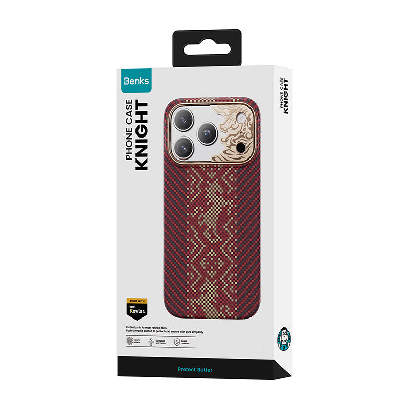 iPhone 18 Pro Max Kılıf uyumlu Kılıf Limited Edition Benks Knight ArmorAir Kevlar Kapak C1