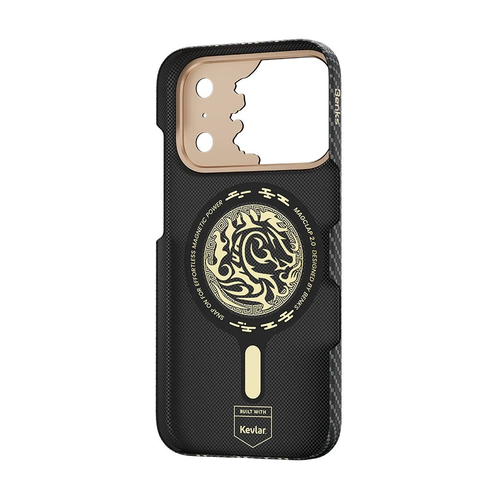 iPhone 18 Pro Max Kılıf uyumlu Kılıf Limited Edition Benks Knight ArmorAir Kevlar Kapak C1