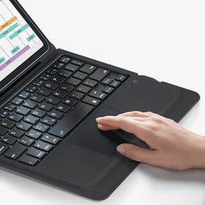 iPad Air 11 M2/M3 2024/2025 - iPad Air 4. 5. Nesil Uyumlu Benks Multifunctional Kablosuz Klavyeli Kılıf