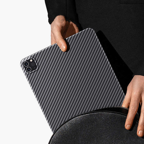 iPad Pro 11 2. 3. 4. Nesil uyumlu Kılıf Benks Essential Kevlar Karbon Fiber Kapak