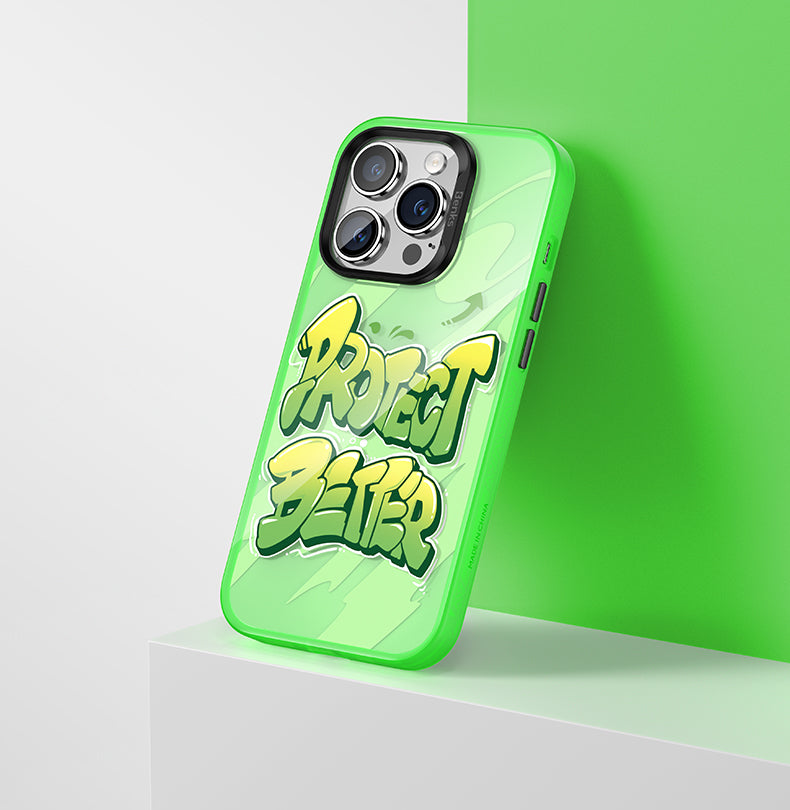 iPhone 13 Pro Kılıf Airbagli TPU Yazı Temalı Benks Dynamic New Kapak