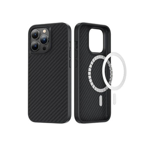 iPhone 13 Pro Kılıf Magsafe Özellikli Karbon Fiber Benks Essential Kevlar Kapak