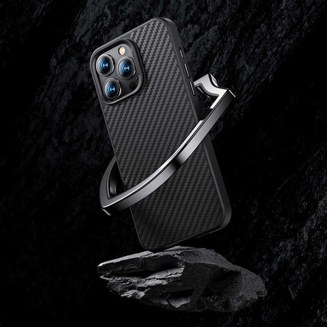 iPhone 14 Kılıf Magsafe Özellikli Karbon Fiber Benks Civilian Aramid Protective Kapak