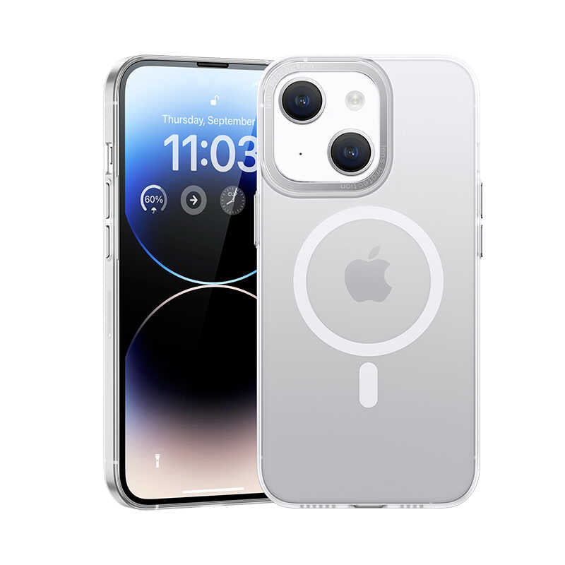 iPhone 14 Plus Kılıf Wireless Şarj Destekli Benks Magnetik Haze