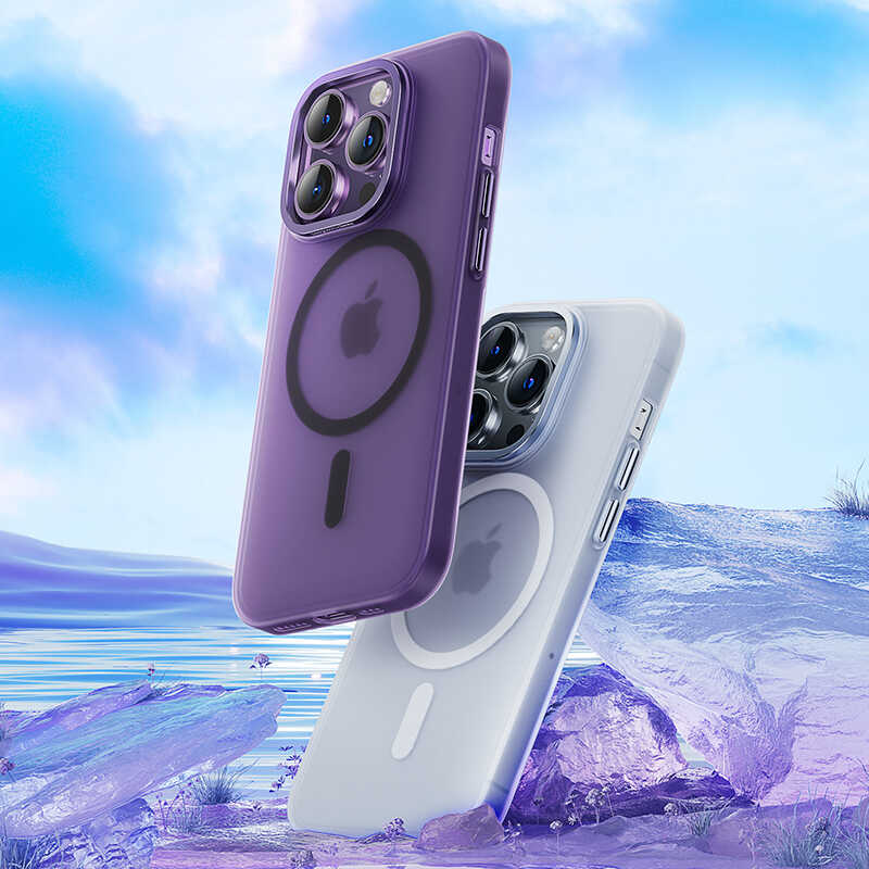 iPhone 14 Plus Kılıf Wireless Şarj Destekli Benks Yeni Seri Magnetik Haze Kapak