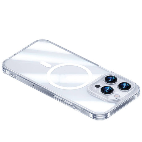 iPhone 14 Pro Kılıf Magsafe Şarj Özellikli Benks Magnetic Shiny Glass Serisi Kapak