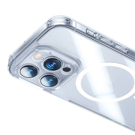 iPhone 14 Pro Kılıf Magsafe Şarj Özellikli Benks Magnetic Shiny Glass Serisi Kapak