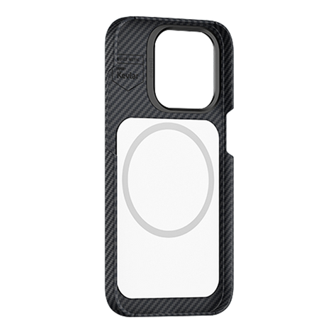 iPhone 14 Pro Kılıf Magsafe Şarj Özellikli Karbon Fiber Benks MFM Lisanslı 600D Essential Kevlar Kapak