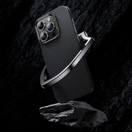 iPhone 14 Pro Max Kılıf Karbon Fiber Benks 600D Essential Kevlar Kapak