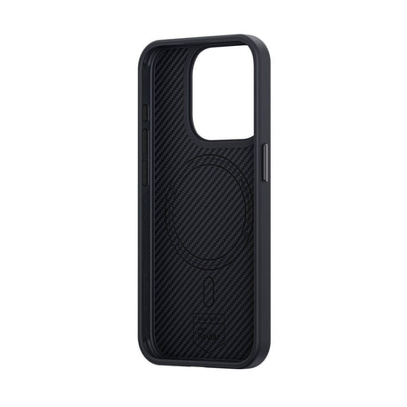 iPhone 14 Pro Max Kılıf Karbon Fiber Magsafe Şarj Özellikli Benks Hybrid ArmorPro 600D Kevlar Kapak
