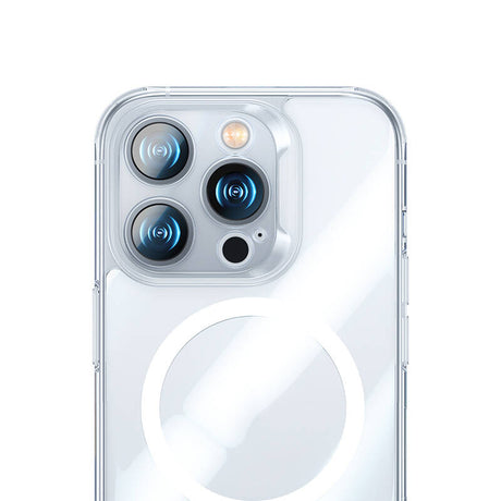 iPhone 14 Pro Max Kılıf Magsafe Şarj Özellikli Benks Magnetic Shiny Glass Serisi Kapak