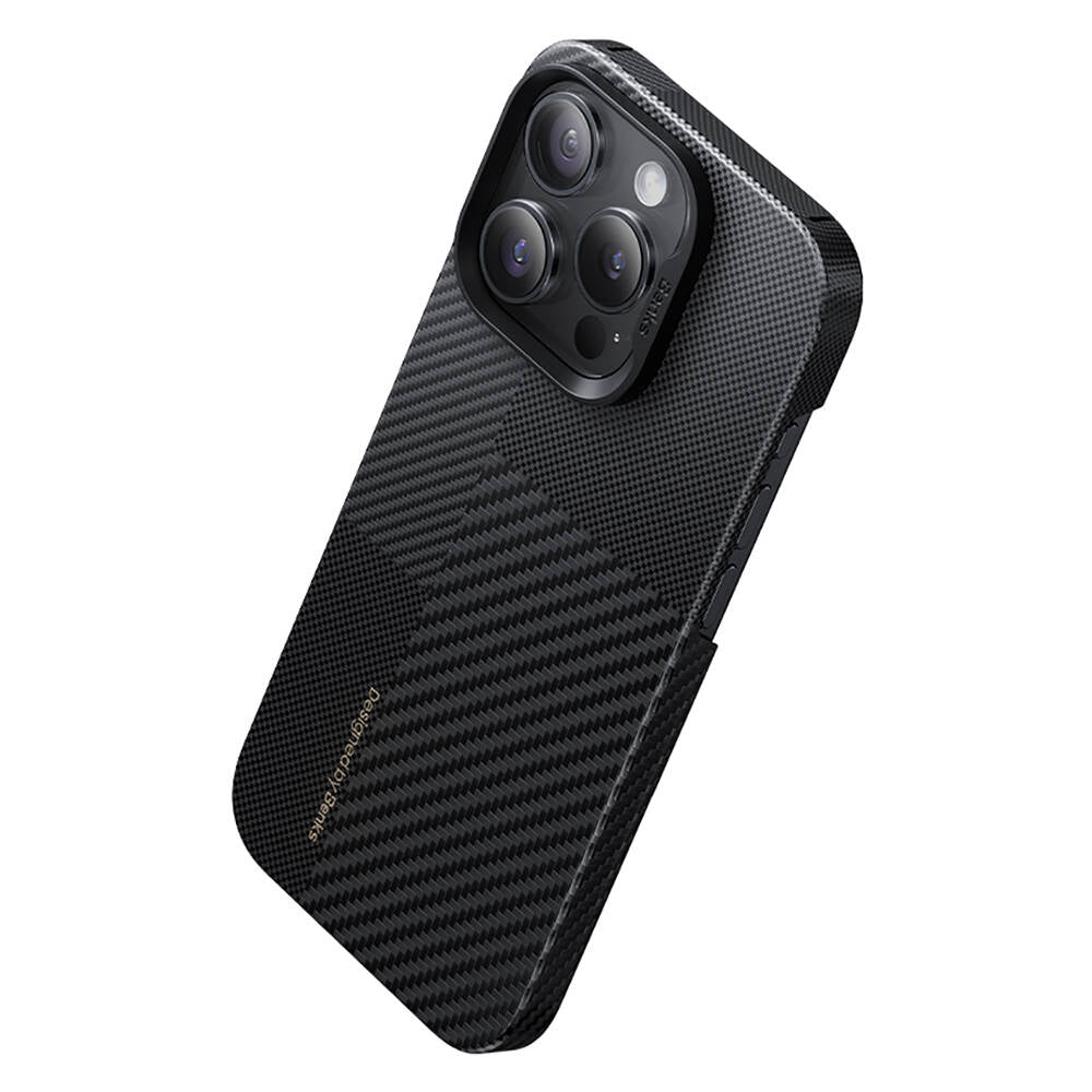 iPhone 14 Pro Max Kılıf Magsafe Şarj Özellikli Karbon Fiber Benks Montage ArmorAir Kevlar Kapak