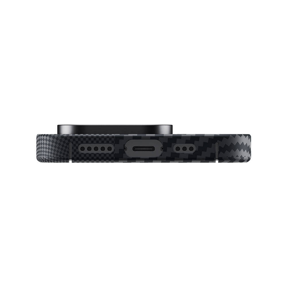 iPhone 14 Pro Max Kılıf Magsafe Şarj Özellikli Karbon Fiber Benks Montage ArmorAir Kevlar Kapak