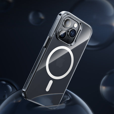 iPhone 14 Pro Max Kılıf Wireless Şarj Destekli Benks Yeni Magnetik Crystal PC Kapak