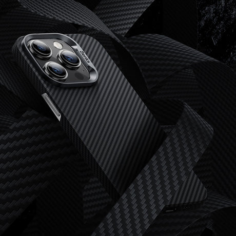iPhone 15 Kılıf Magsafe Özellikli Karbon Fiber Benks Hybrid ArmorAir 600D Kevlar Kapak