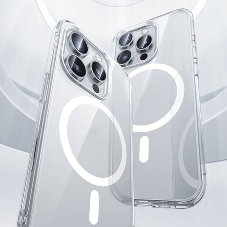 iPhone 15 Pro Kılıf Magsafe Şarj Özellikli Airbagli Şeffaf Benks LucentPro Serisi Kapak
