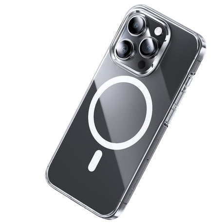 iPhone 15 Pro Kılıf Magsafe Şarj Özellikli Benks Crystal Serisi Şeffaf Kapak