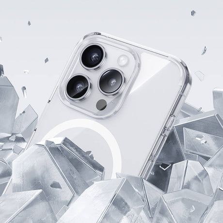 iPhone 15 Pro Max Kılıf Magsafe Şarj Özellikli Airbagli Şeffaf Benks LucentPro Serisi Kapak