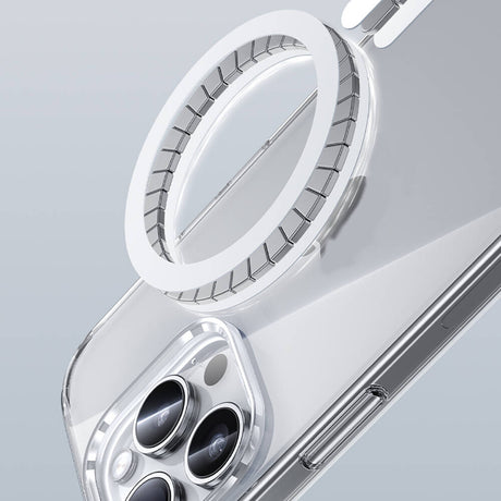 iPhone 15 Pro Max Kılıf Magsafe Şarj Özellikli Airbagli Şeffaf Benks LucentPro Serisi Kapak