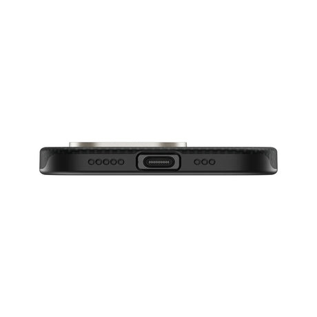 iPhone 15 Pro Max Kılıf Magsafe Şarj Özellikli Karbon Fiber Tasarımlı Benks Prestige ArmorPro Kevlar Kapak
