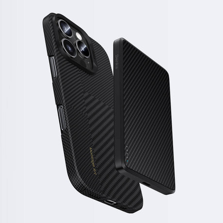 iPhone 16 Plus Kılıf Magsafe Şarj Özellikli Karbon Fiber Benks Montage ArmorAir Kevlar Kapak