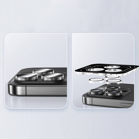 iPhone 16 Pro Max / 16 Pro uyumlu Benks AR Glass Warrior Transparan Premium Cam Kamera Lens Koruyucu