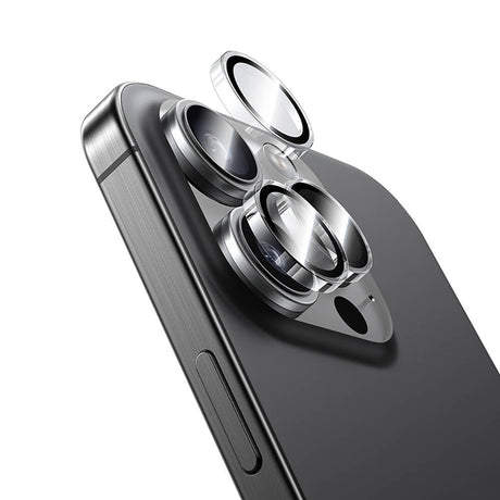 iPhone 16 Pro Max / 16 Pro uyumlu Benks AR Glass Warrior Transparan Premium Cam Kamera Lens Koruyucu