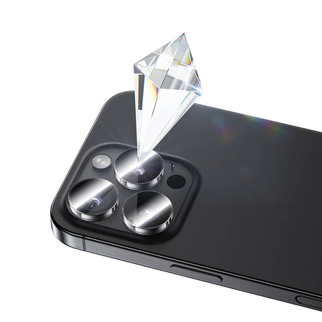 iPhone 16 Pro Max / 16 Pro uyumlu Benks AR Glass Warrior Transparan Premium Cam Kamera Lens Koruyucu