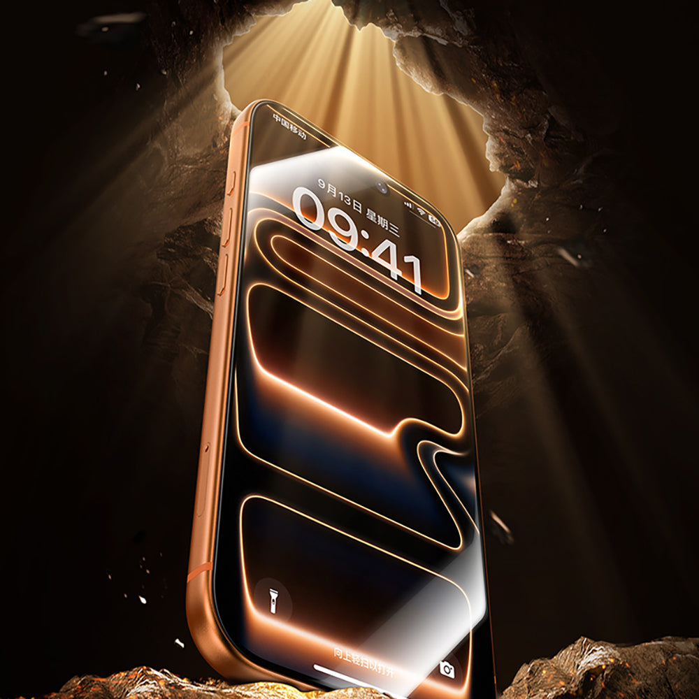 iPhone 16 Pro / 17 Benks Glass Warrior 2.0 EZFita Safir Cam Ekran Koruyucu + Kolay Uygulama Aparatı