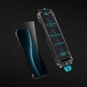 iPhone 16 Pro Benks Glass Warrior HD 0.3mm Ultra İnce 0.9mm Kenarları Güçlendirilmiş Cam Ekran Koruyucu + Kolay Uygulama Aparatlı