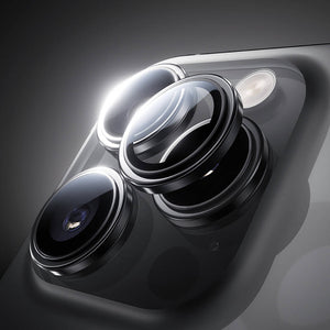 iPhone 16 Pro Max / 16 Pro Benks Parlama Önleyici Glass Warrior Metal Kamera Lens Koruyucu