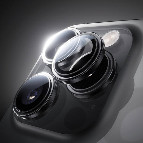 iPhone 16 Pro Max / 16 Pro Benks Parlama Önleyici Glass Warrior Metal Kamera Lens Koruyucu
