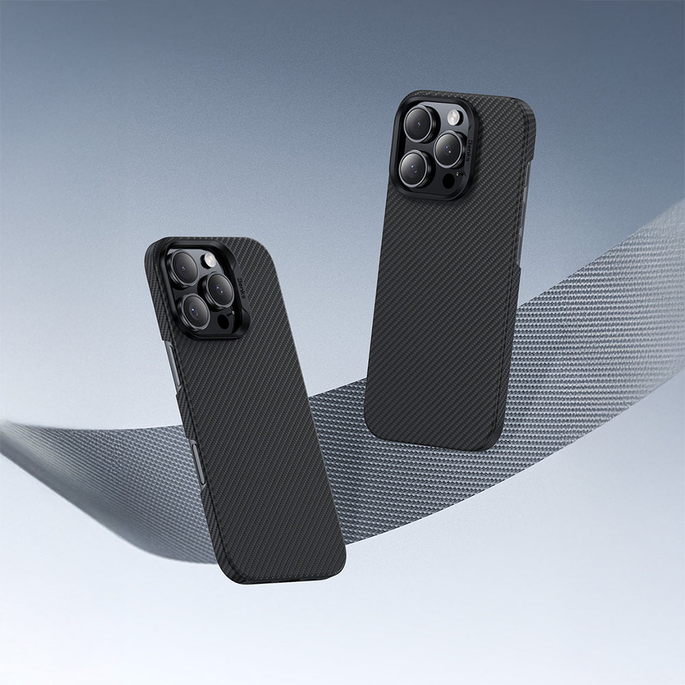 Apple iPhone 16 Pro Kılıf Benks M-safe Şarj Özellikli Metal Kamera Çerçeveli Magnetik ArmorAir 600D Kevlar Fiber Kapak
