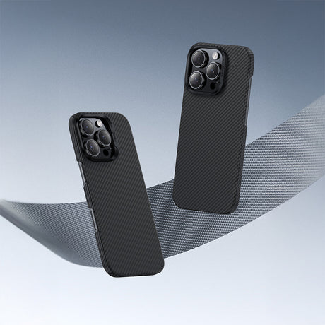 iPhone 16 Pro Kılıf Benks M-safe Şarj Özellikli Metal Kamera Çerçeveli Magnetik ArmorAir 600D Kevlar Fiber Kapak