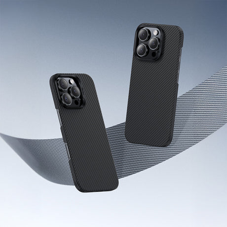 iPhone 16 Pro Kılıf Benks M-safe Şarj Özellikli Metal Kamera Çerçeveli Magnetik ArmorAir 600D Kevlar Fiber Kapak