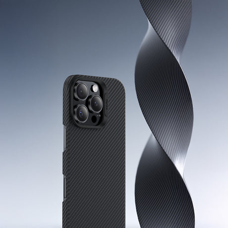 iPhone 16 Pro Kılıf Benks M-safe Şarj Özellikli Metal Kamera Çerçeveli Magnetik ArmorAir 600D Kevlar Fiber Kapak