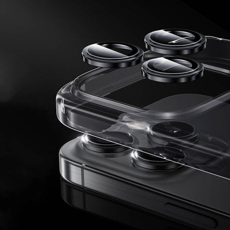 iPhone 16 Pro Max / 16 Pro Benks Parlama Önleyici Glass Warrior Metal Kamera Lens Koruyucu