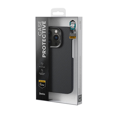 iPhone 16 Pro Max Kılıf Benks Magsafe Şarj Özellikli Magnetik Hybrid ArmorAir 600D Kevlar Fiber Kapak