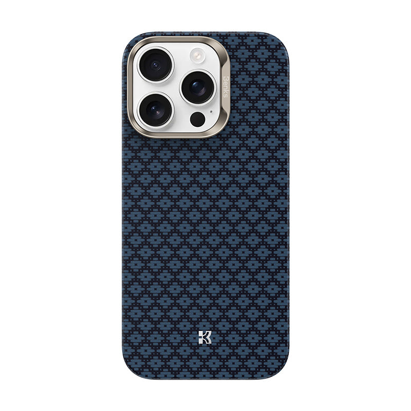 iPhone 16 Pro Max Kılıf M-Safe Şarj Özellikli Benks ArmorAir ArmorGrid Serisi Kevlar Kapak