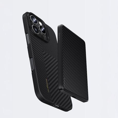 iPhone 16 Pro Max Kılıf Magsafe Şarj Özellikli Karbon Fiber Benks Yeni Seri Montage ArmorAir Kevlar Kapak
