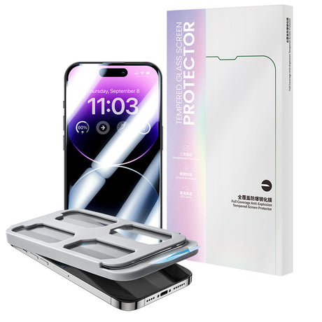 iPhone 13 / 13 Pro / 14 / 16E / 17E uyumlu Benks V Pro Ultra Shield 0.3mm Ekran Koruyucu + Kolay Uygulama Aparatlı