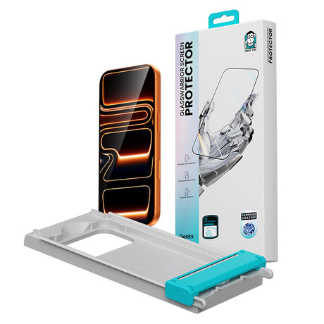iPhone 17 Air Benks Glass Warrior 2.0 EZFita Safir Cam Ekran Koruyucu + Kolay Uygulama Aparatı